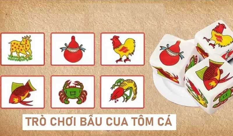 Bầu cua tôm cá là một trò chơi phổ biến vào dịp lễ Tết tại Việt Nam
